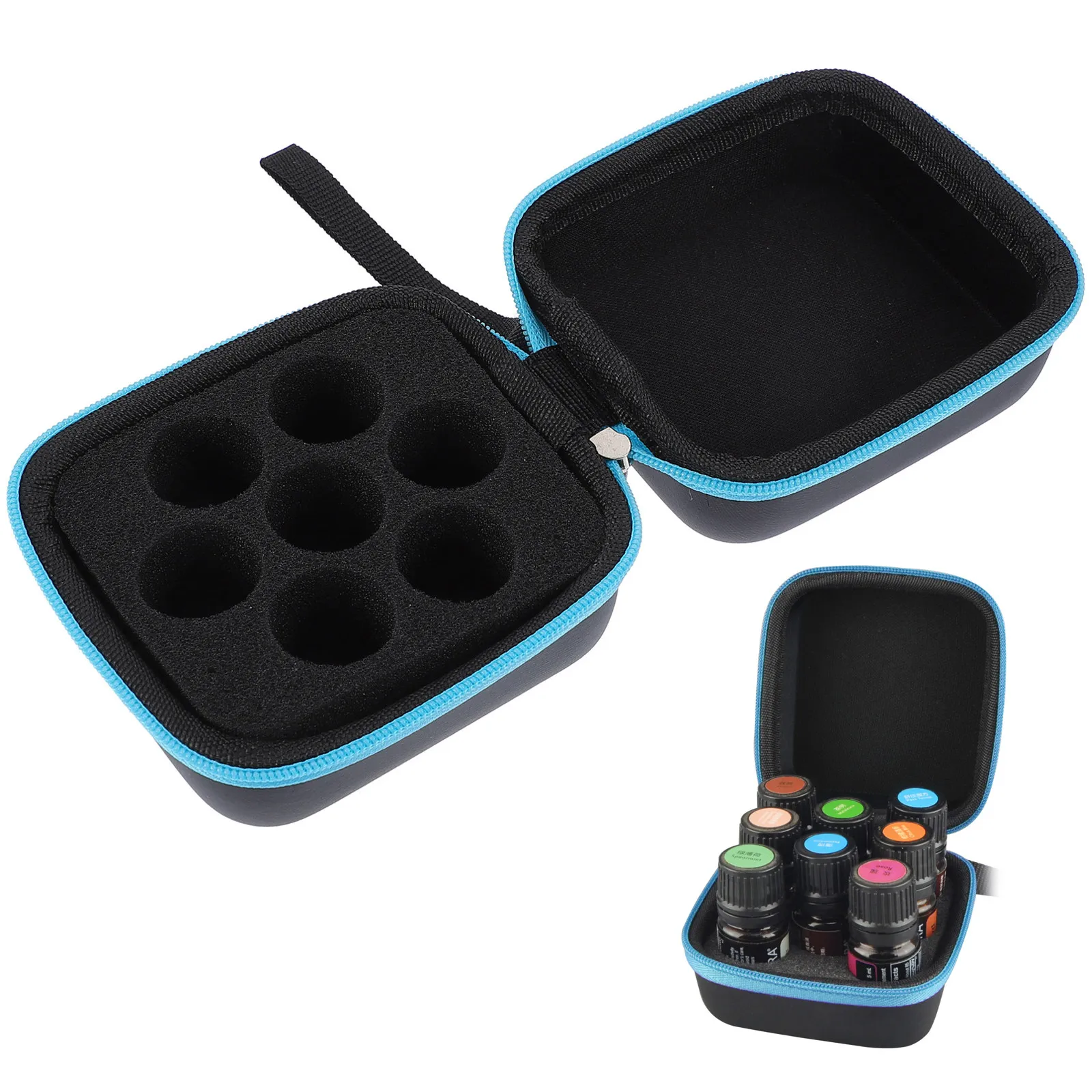 

1 шт. Дорожный футляр для эфирных масел 5 мл, органайзер с приятной текстурой, продуманной структурой и портативным дизайном, держатель для эфирных масел