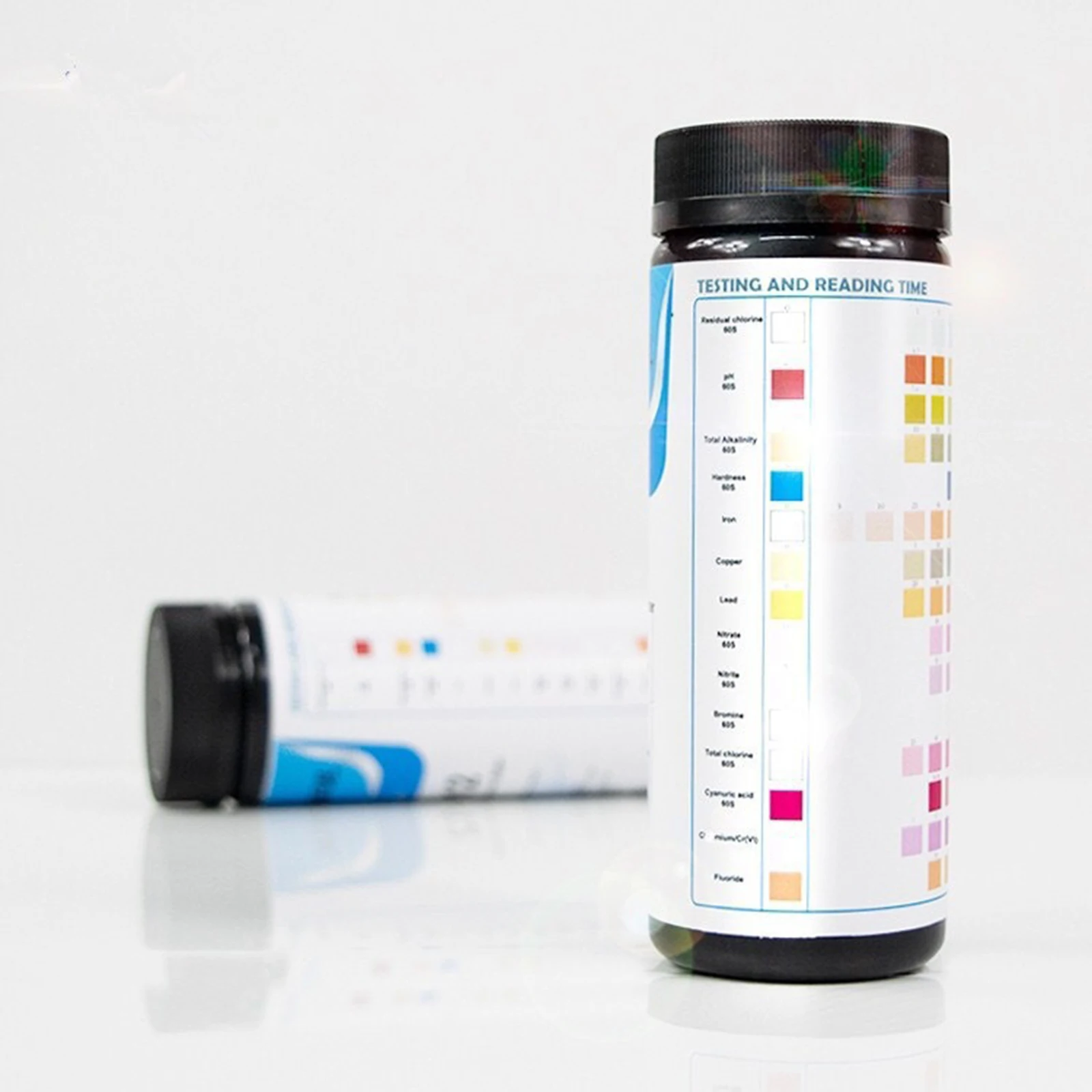 Multifunctional Water Testing Strips 14 Parameters Hardness PH Iron Heavy Metal Pool Kit for Drinking Water Home