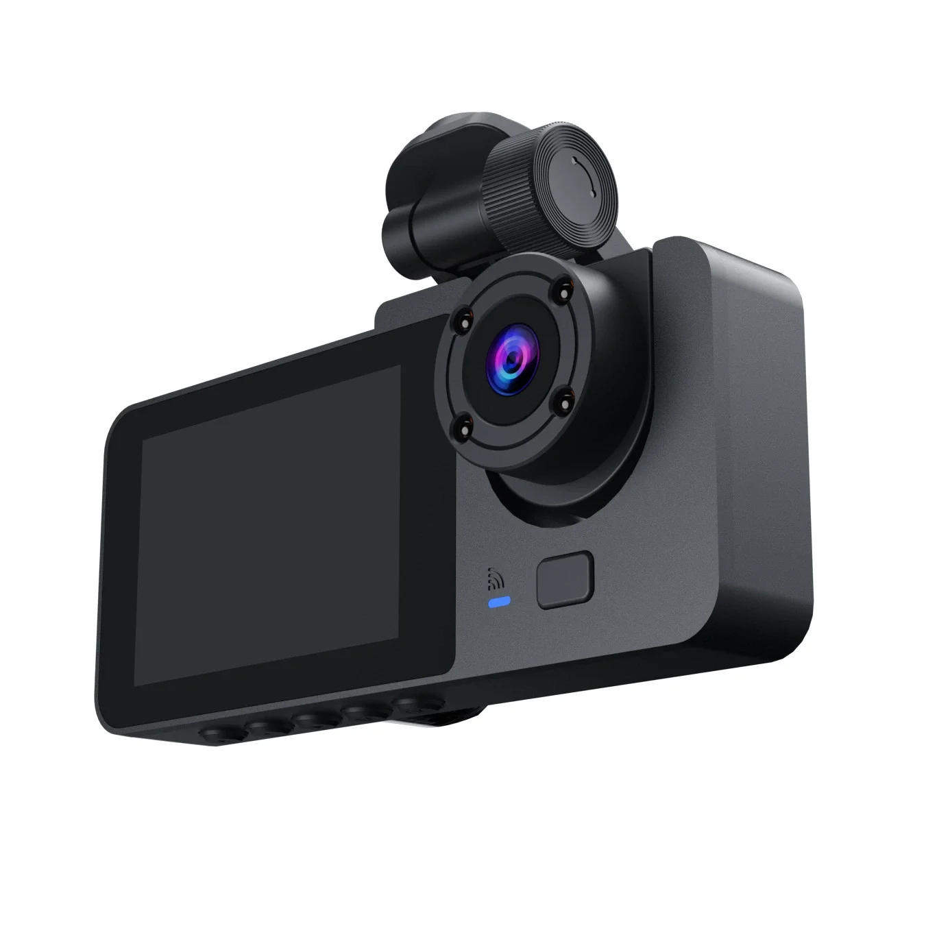 Y15 Triple Lens WIFI Car Dash Cam 1080P HD Night Vision + Reverse Camera with Parking Monitor