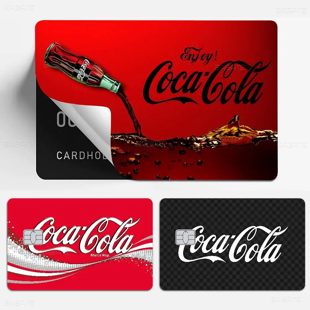 C-Coca C-Cola Anime Young Creidt Card Debit Card Sticker Film Case Front Tape for Small Big Chip No Chip