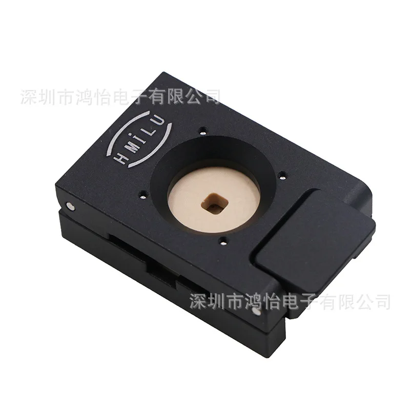 Aging test seat QFN9X9-64L (0.5) clamshell probe QFN64 chip burning seat IC socket manufacturer