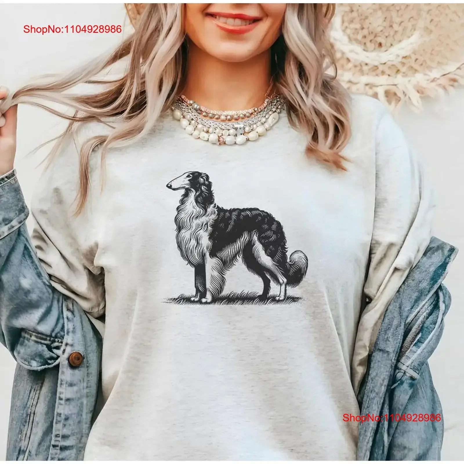 Borzoi Dog T Shirt …