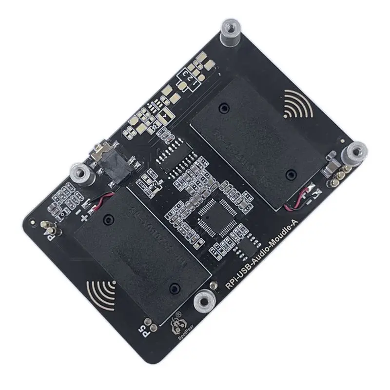 [NEW A09R!】 USB Audio Sound Card Module HAT For Raspberry Pi 5 With Earphone Jack Buzzer Speaker For Rpi 5 Parts Accessories Bla