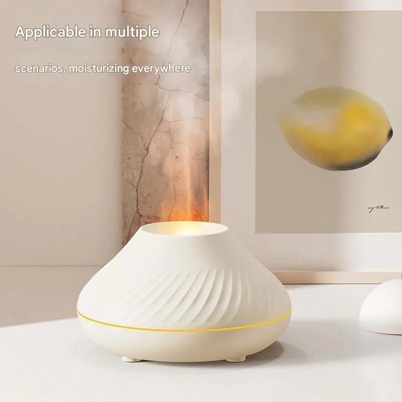 Simulated Flame Aromatherapy Machine USB Small Appliance Air Aromatherapy Humidifier Colorful Flame Humidifier