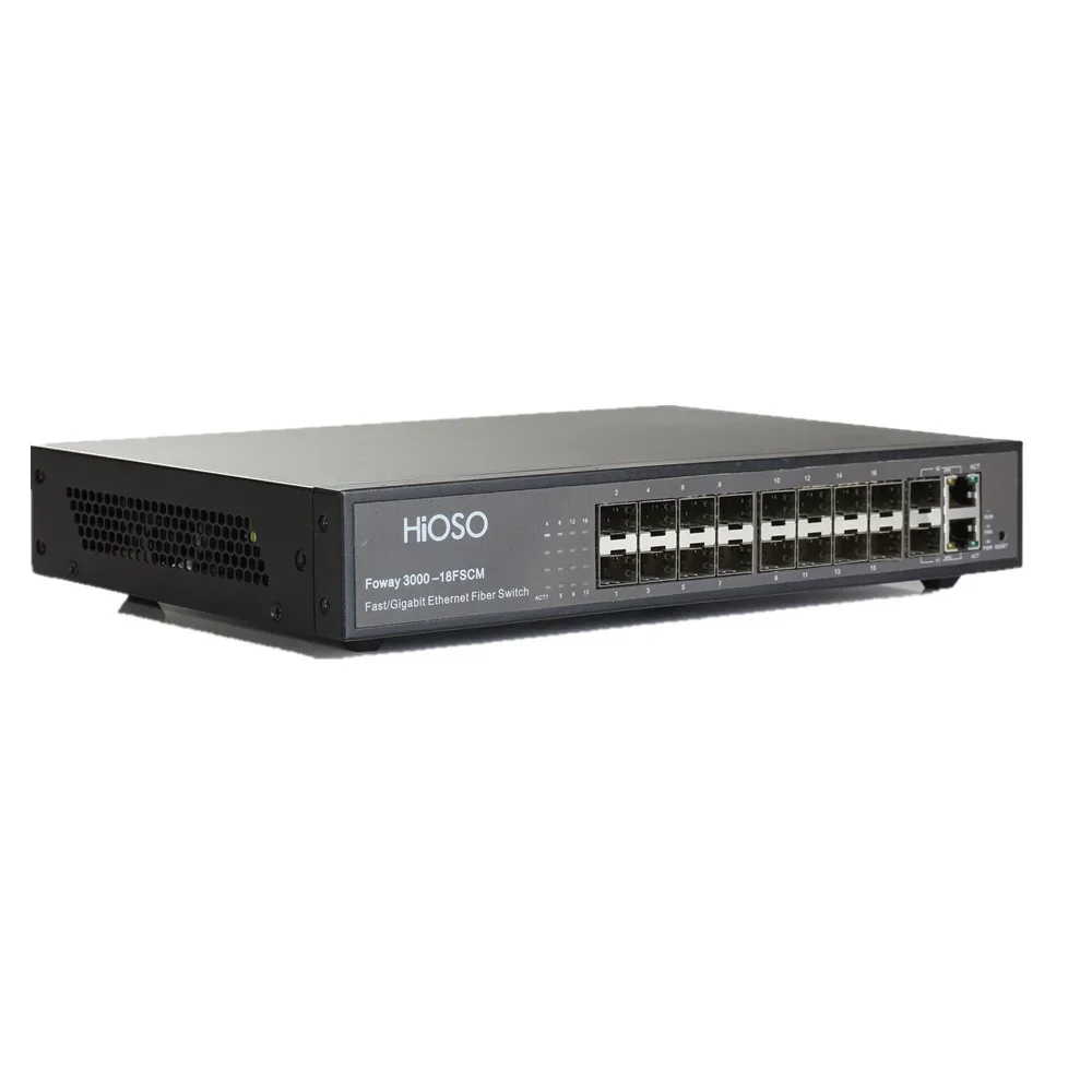 Commutateur Ethernet fibre OEM industriel, excellent commutateur fibre, 12 ports, 24/48 ports, tout neuf