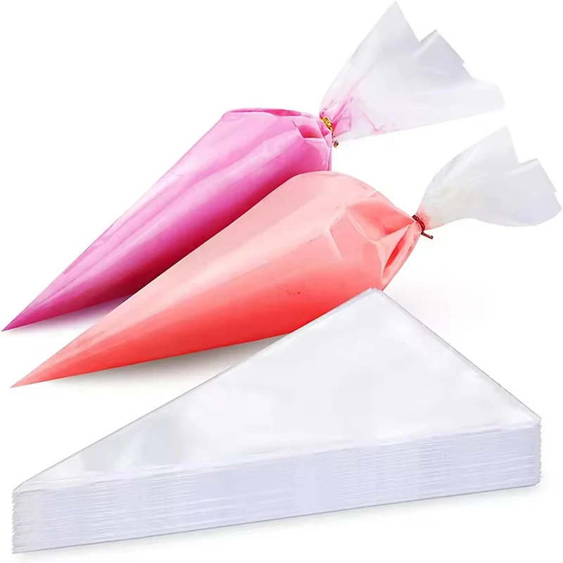 50PCS/Pack Piping Bag Disposable Pastry Piping Sleeve S/M/L Available Cake Cream Shaping Squeezing Bags Kitchen Baking Tools ZYF view 2