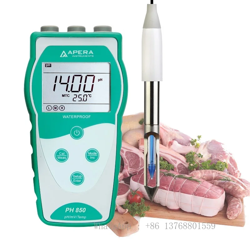 PH850-BS Portable PH Meter For Meat (Direct Measurement), Equipped With LabSen763 Electrode