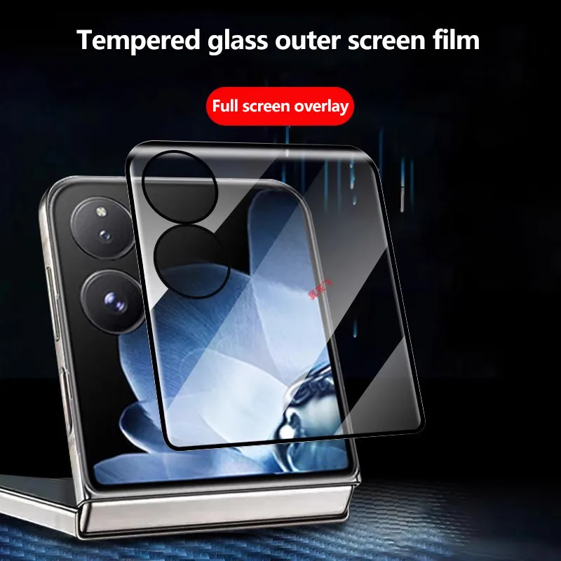 Full Cover HD Tempered Film For Xiaomi Mix Flip Outter Screen Protector Anti-scratch Wear-resistant Protective Glass