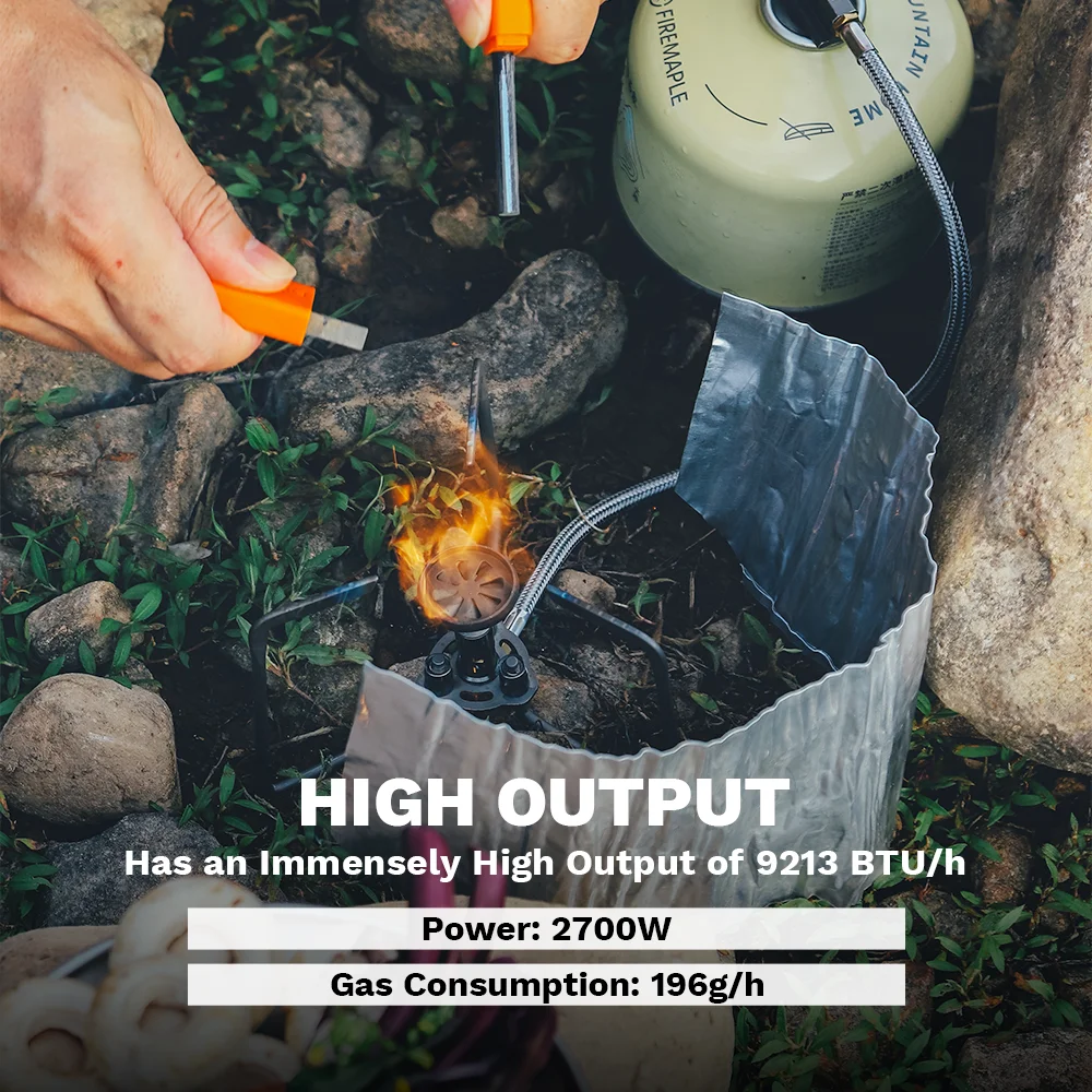Fire-Maple Petrel Ultralight Titanium Split Stove Portable Camping Burner with Windscreen Compact Outdoor Hiking Cooking 썸네일 4