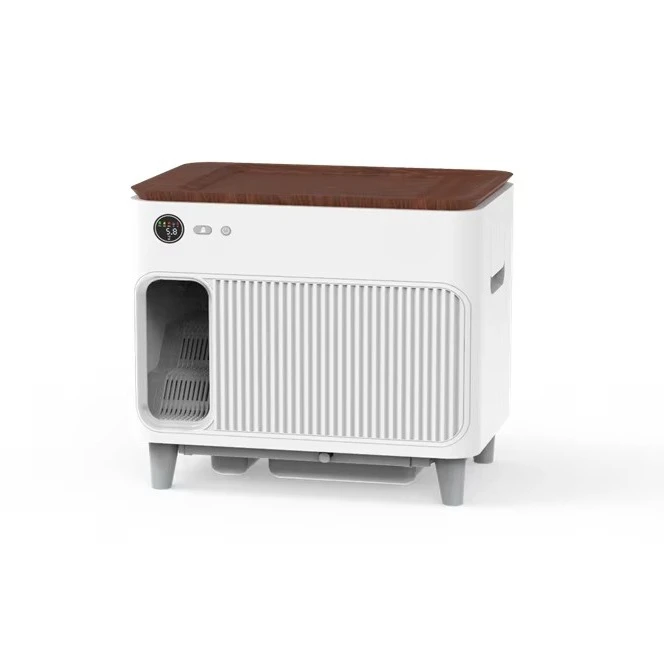 

Professional pet supplier Automatic cat litter box with app control Smart self-cleaning cat toilet for multiple large cats