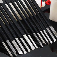 10pcs High Carbon Steel Seal Carving Knife Professional Seal Carving Tool Chisel Wood Carving Tool Set