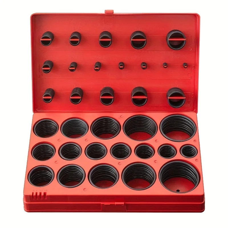 JUSTINLUA  Set of 32 Size Nitrile Rubber O-ring Gaskets Used for Pipeline  Automotive  and Faucet Repairs  Totaling 419PCS
