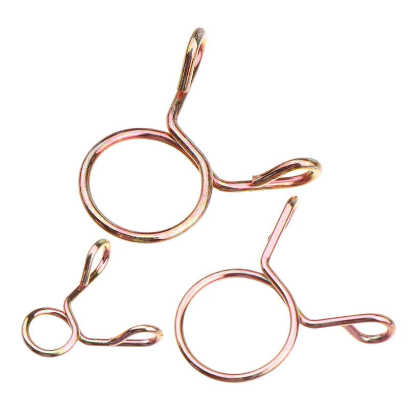 126 قطعة/صندوق 5 مللي متر-14 مللي متر خرطوم المشبك الزنك مطلي مشابك زنبركية والعتاد خرطوم خط الوقود المشبك للقوارب الدراجات النارية #5