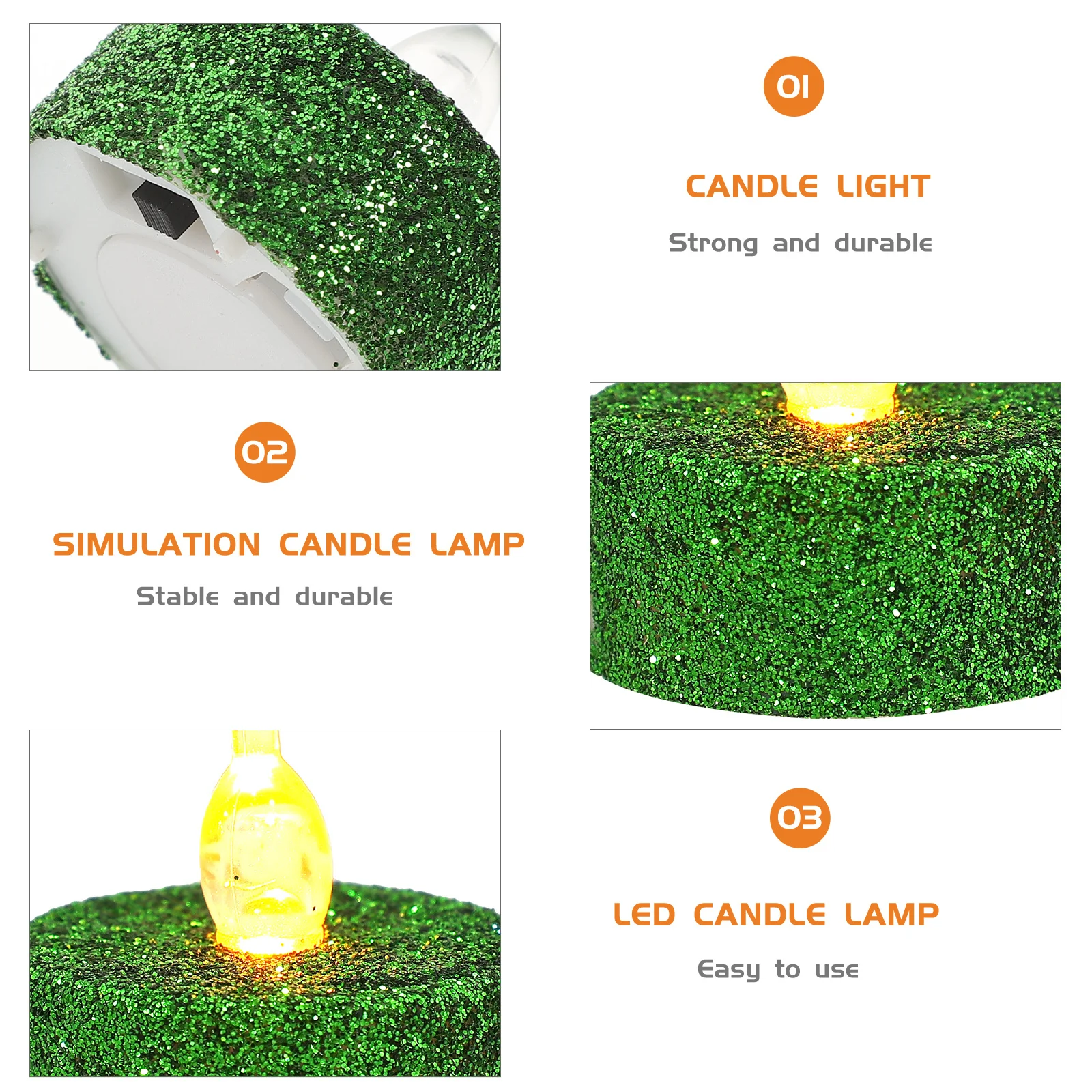 

12Pcs Flameless LED Lights Realistic Flicker Effect Decorative Tea Light Candles for Party Cafe Bar Lighting
