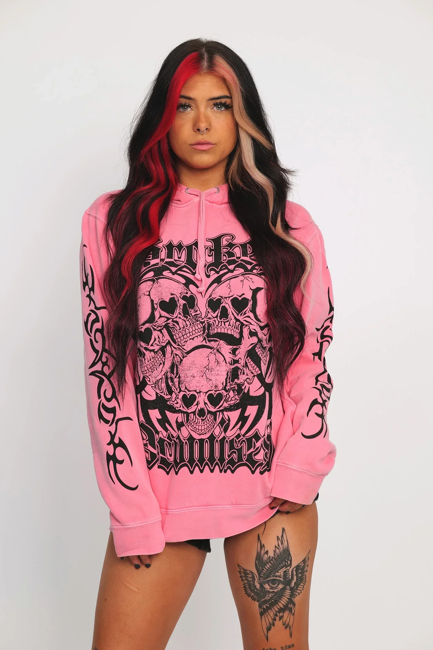 

Pullovers Hoodie Women Clothing Streetwear Hip Hop Punk Oversized Tops Skulls Winter Sweatshirts Kpop Y2k Clothes Hoodies Top