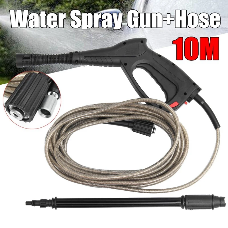 High Pressure Washer Spray-Gun Car Cleaning Washing-Gun With10m Hose Nozzle For Lavor Vax