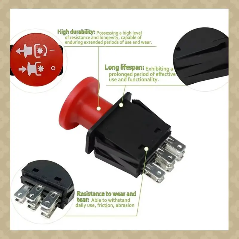 

AB45 PTO Switches For Select Husqvarna And Craftsman Crawler Mowers, Push Button Industrial Mower Switches