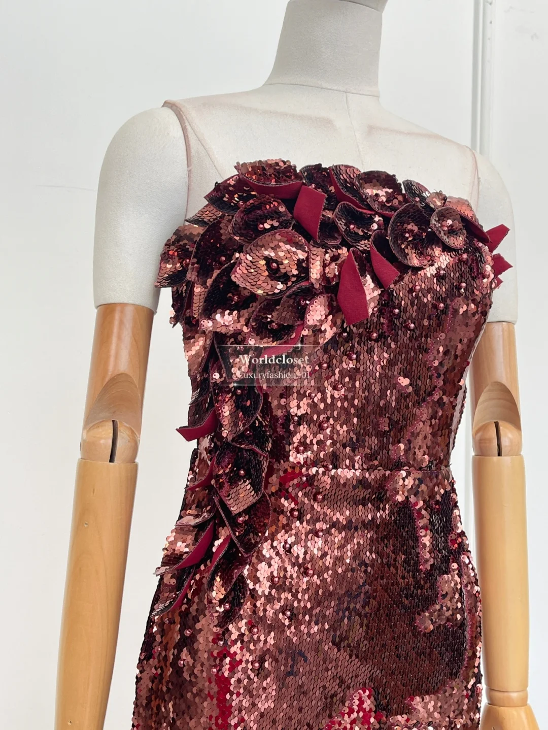 

Sequins Sleeveless Pressed Backless Patchwork Tube Maxi Dresses for Party