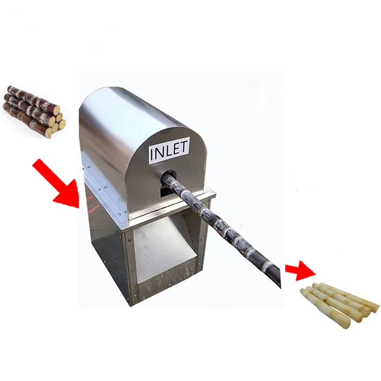 Commerical Automatic Electric Sugar Cane Peeler Equipment Sugarcane Peeling Machine For Sale