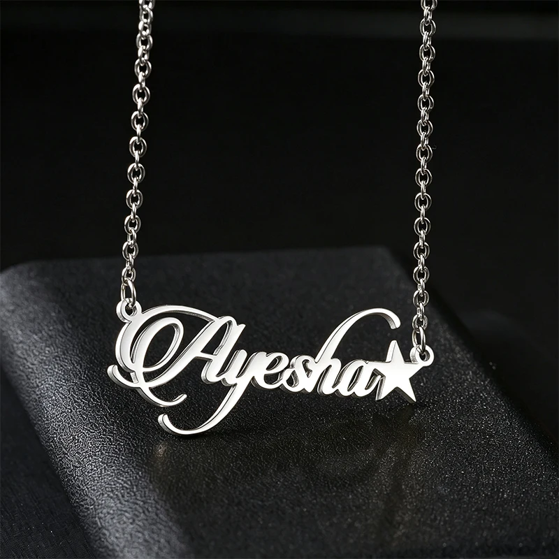 Personalized Gothic Name Choker Necklace, Custom Gift