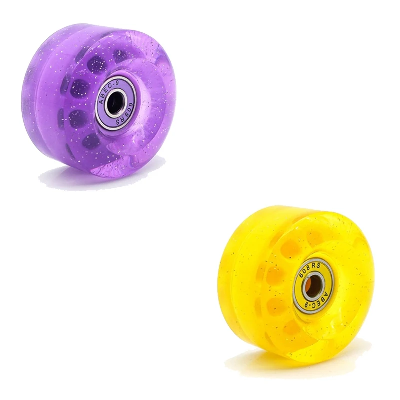 8 Pack 32 X 58Mm 82A Roller Skate Wheels With Bearing,With Multi-Function Skateboard Roller Skating Accessories