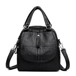 Backpack Women Backpack Mini Travel Bag Fashion Multi-Functional Women Large Capacity Backpack PU Leather Totes Purses