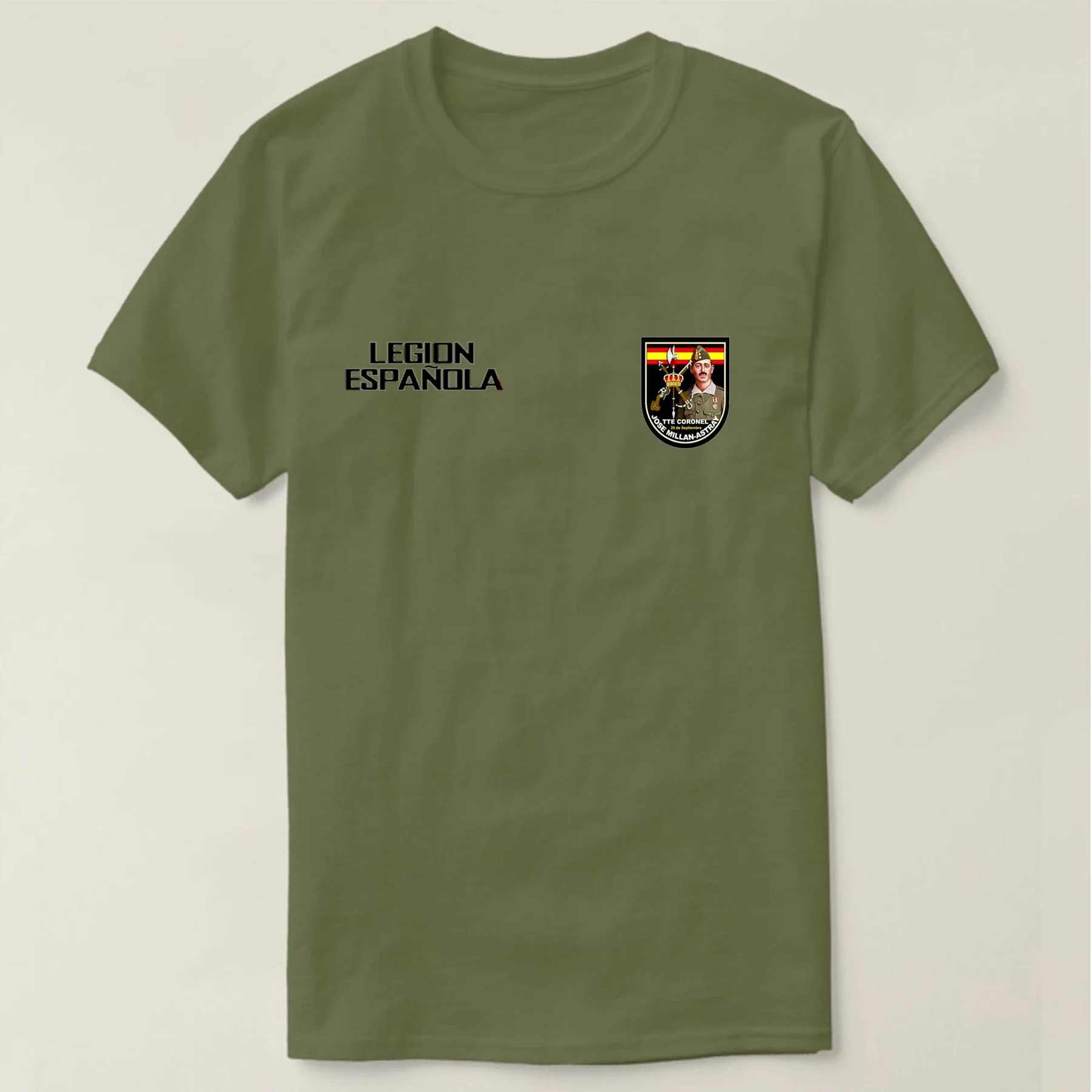 Millan Astray, Founder of Spanish Legion T-Shirt New 100% Cotton O-Neck Summer Short Sleeve Casual Mens T-shirt Size S-3XL