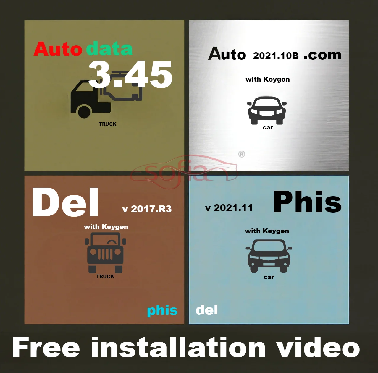 

2025 Newes Del-phis 2021.10b Software with Keygen D-S 150.e del+phi 2017 r3 Codings, OBD2 Diagnostics, Bluetooth Compatibility​