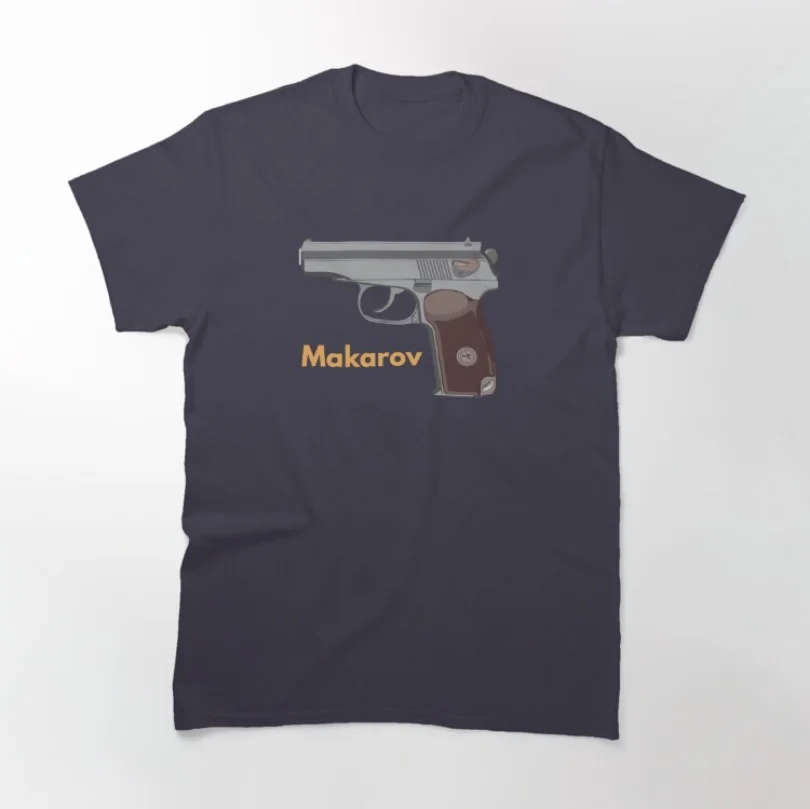 Classic Soviet Makarov Pistol T-Shirt New 100% Cotton O-Neck Summer Short Sleeve Casual Mens T-shirt Size S-3XL