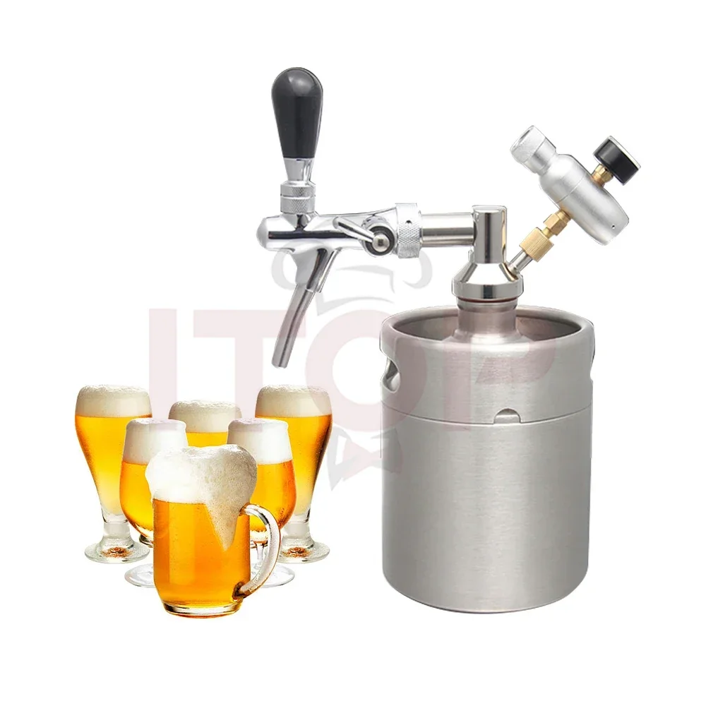 Food grade 5l homebrew beer mini keg dispenser for carbonated beer