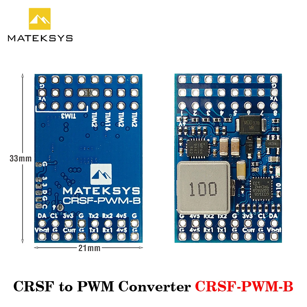 MATEKSYS CRSF TO PWM CONVERTER CRSF-PWM-B CRSF-PWM-6 CRSF-PWM-C for TBS Crossfire Nano RX SE DIY Parts