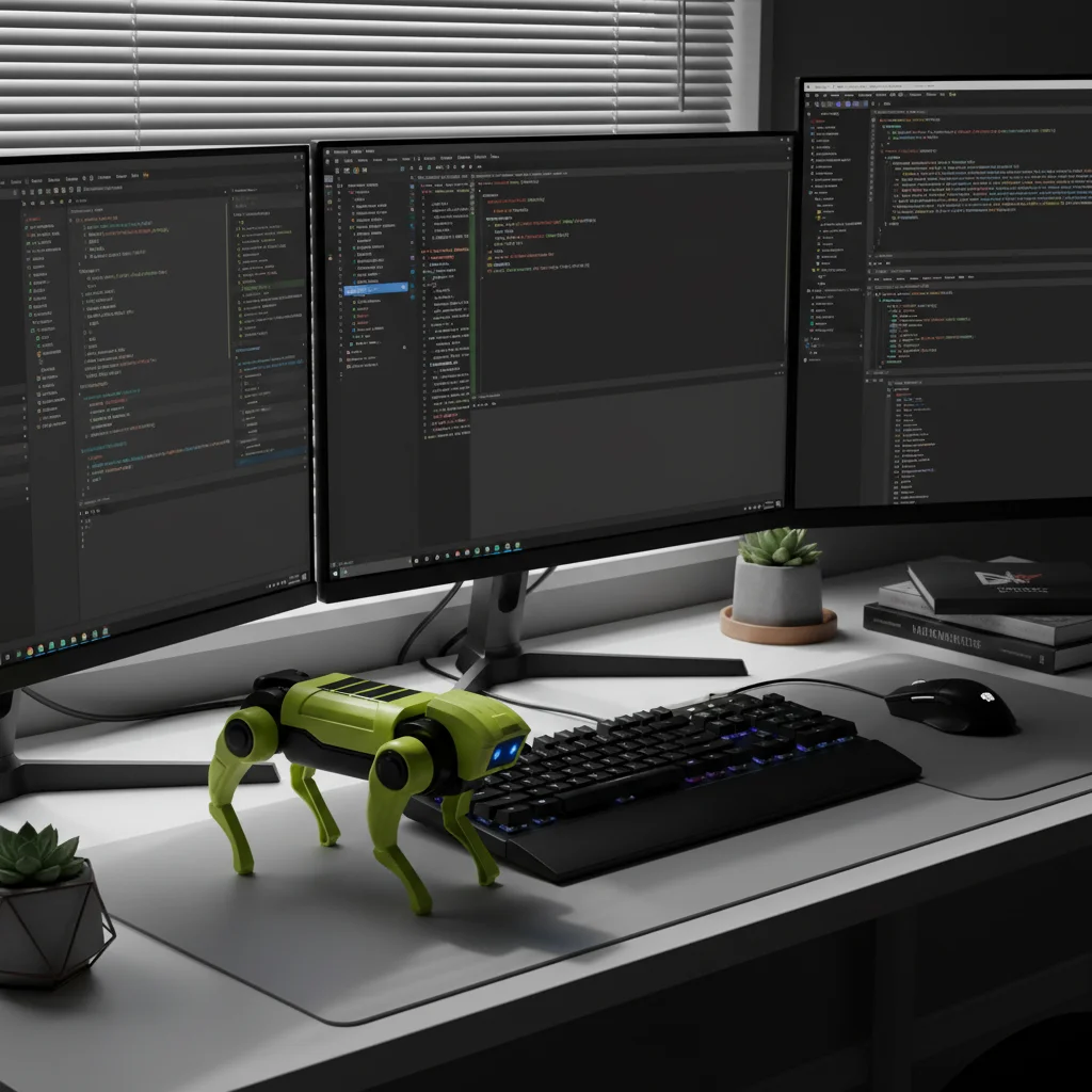 Electric Walking Mechanical Dog with Blue LED Lights Cool Quadruped Robot Pet Bionic Puppy Toy Birthday Gift for Smart Kids