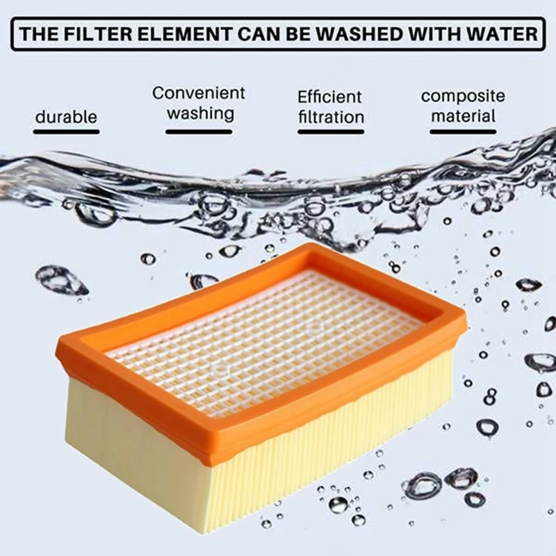 ABDJ-10PCS フィルターとダストバッグケルヒャー WD4 WD5 WD6 MV4 MV5 MV6 掃除機アクセサリー交換部品