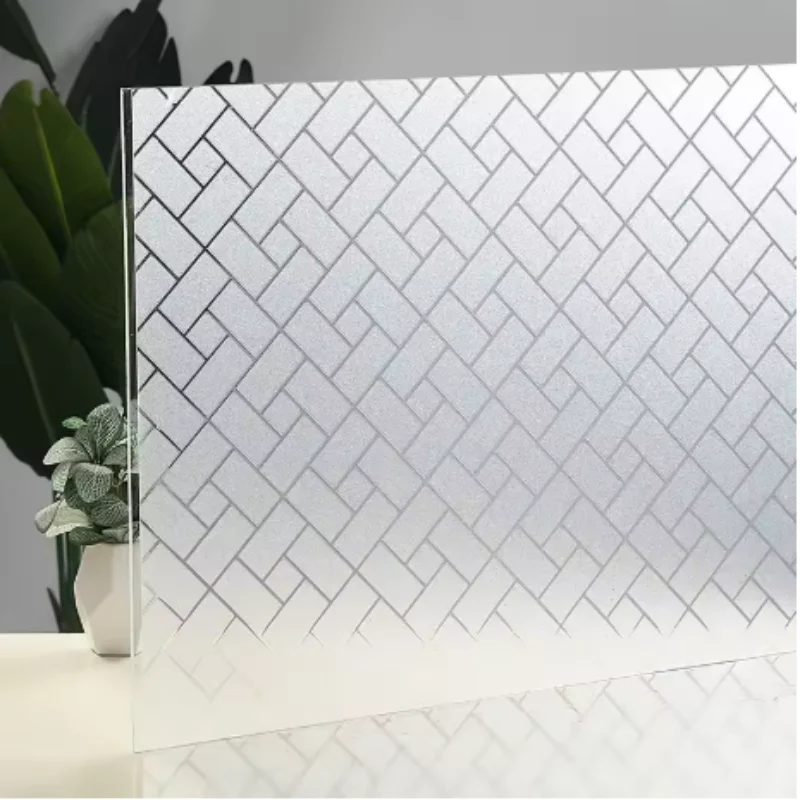 Laser Static Glass Window Sticker with Heat Insulation Function, Anti-Peep Light Translucent Non-See-Through Decor Window Sticke