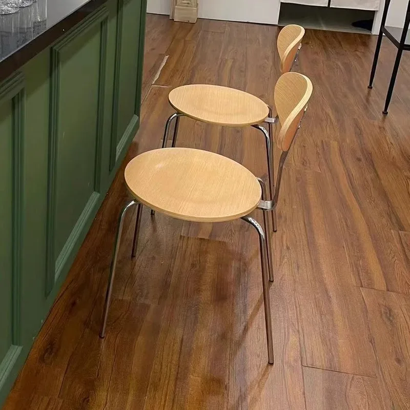 Advanced Homestay Dining Chairs Wabi Sabi Style Luxury Living Room Dining Chairs Ergonomic Retro Home Furniture Sillas Lscy