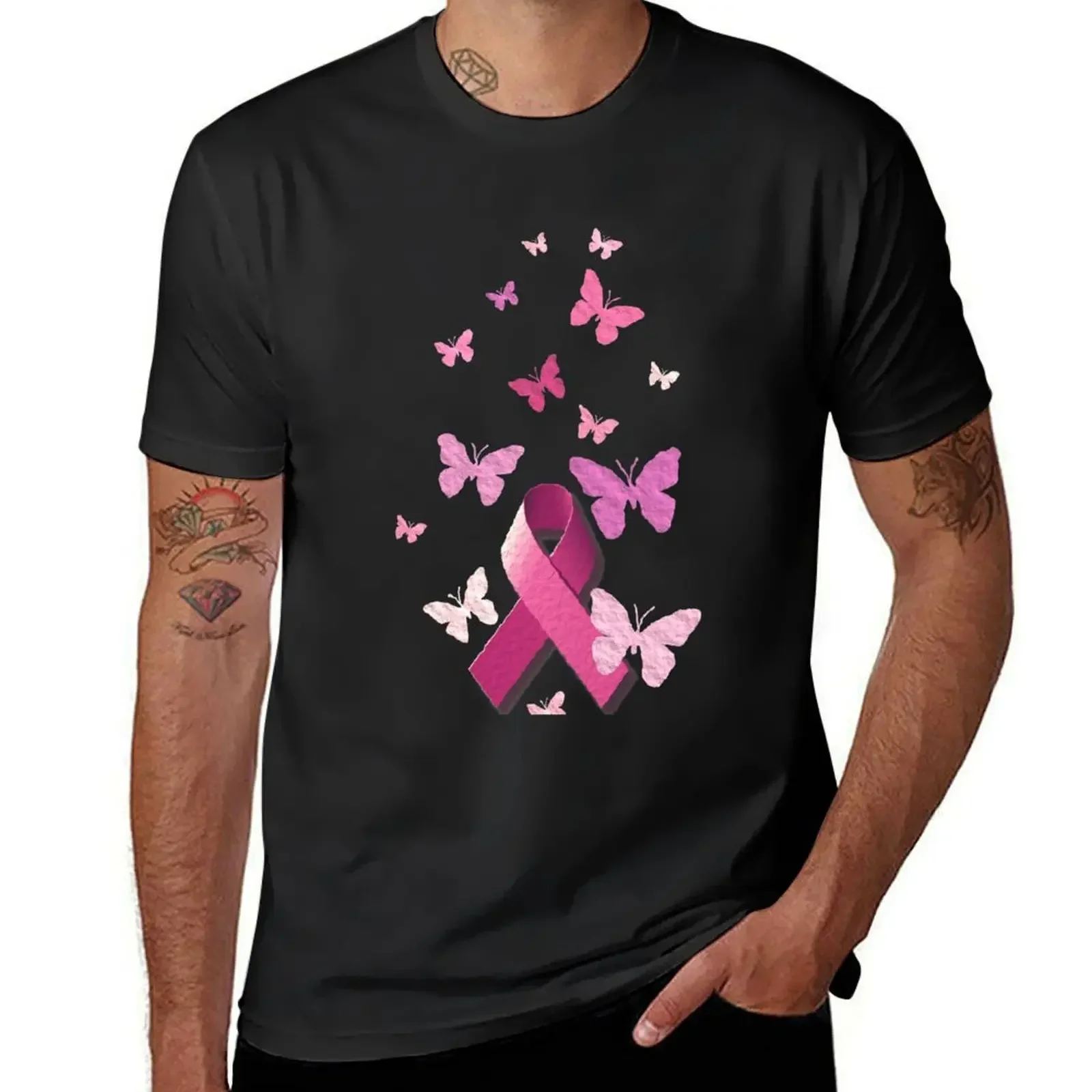 

Breast Cancer Pink Awareness Ribbon T-Shirt vintage customs design your own funnys sweat mens graphic t-shirts funny