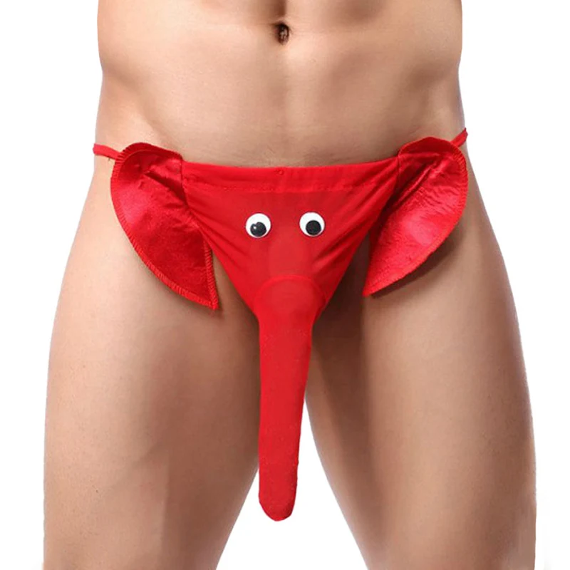 Sexy Men\'s G String Stylish Elephant Bulge Pouch Men Thong Elastic Erotic Lingerie Tanga Hombre Gay Underwear