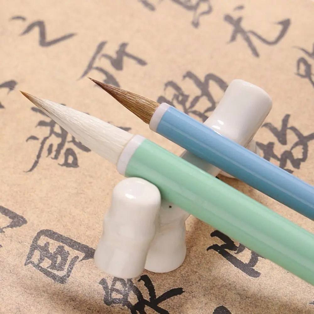 Oil Watercolor Chinese Calligraphy Brush Oil Painting Wood Scriptures Writing Brush Wolf Hair Art Paint Brush Artist