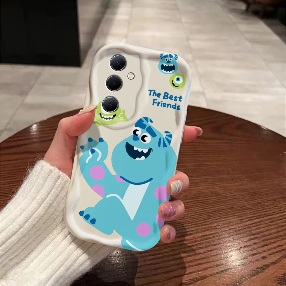 M-monsters Inc 3D Wave Case For Samsung A73 A72 A71 A55 A54 A53 A35 A34 A33 A25 A24 A23 A15 A14 A13 A05 A04 A03 4G 5G Cover