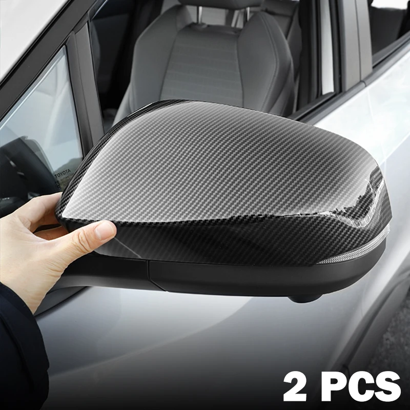 For 2023 2024 2025 2026 Subaru Solterra Toyota bZ4X Tacoma 4Runner Carbon Fiber Side Rearview Mirror Cap Cover Trims Accessories