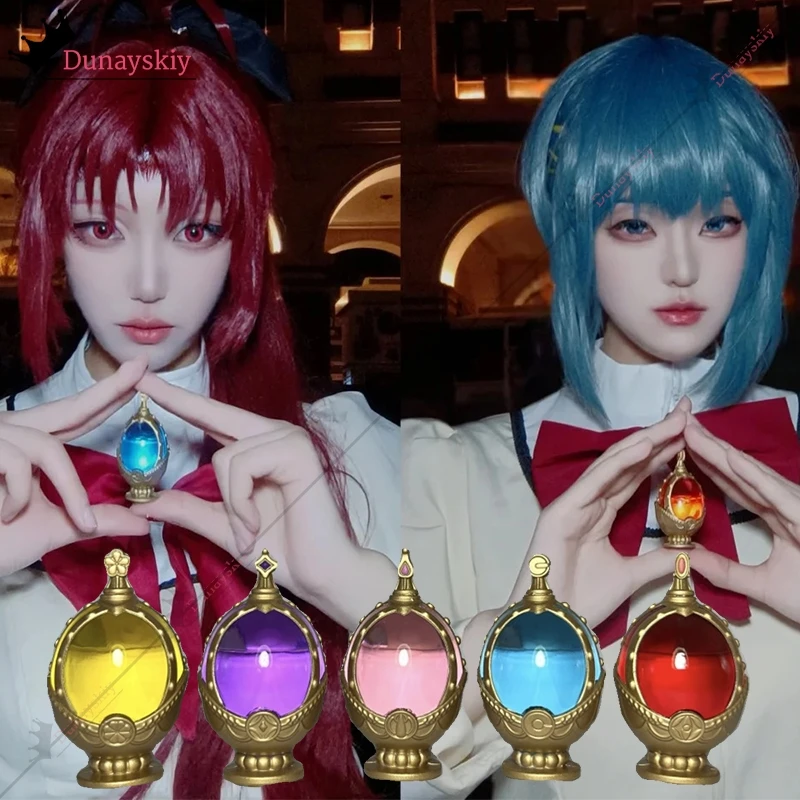 5.8*3.2cm ręcznie robione Anime Puella Magi Madoka Magica Kaname Madoka Soul Gem Cosplay biżuteria Anime ubrania imprezowe akcesoria Decora