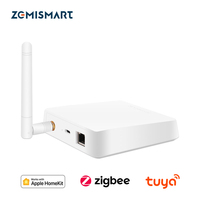 Zemismart Zigbee Homekit Wired Hub Smart Home Bridge Gateway with Antenna Zigbee Devices Work with Home Tuya Smart APP