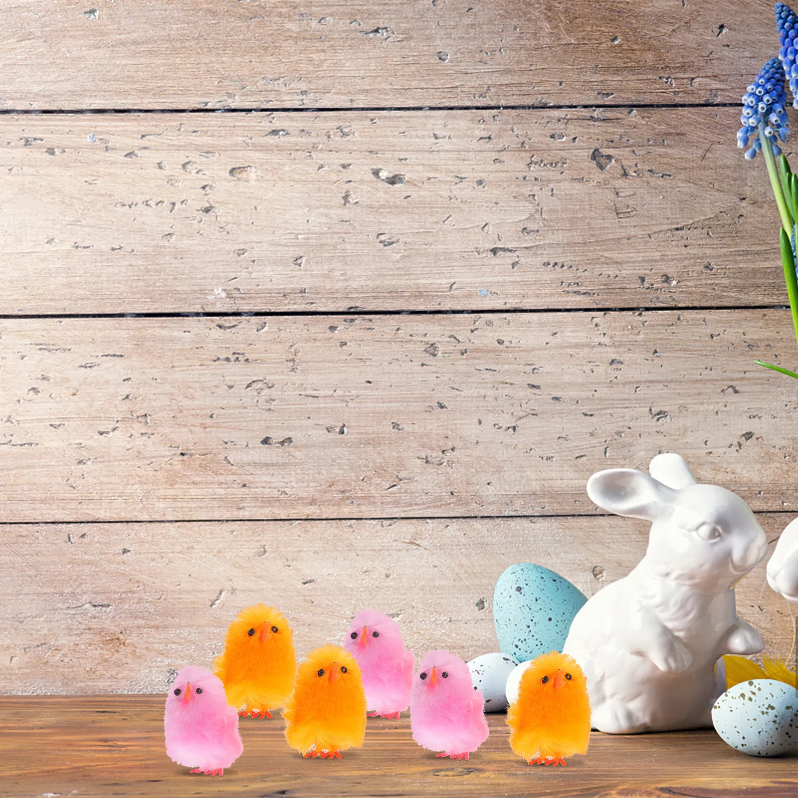 

32Pcs Easter Small Chicks Decoration Colorful Soft Chick Adornments Realistic Simulated Chick Decor for Spring Celebration