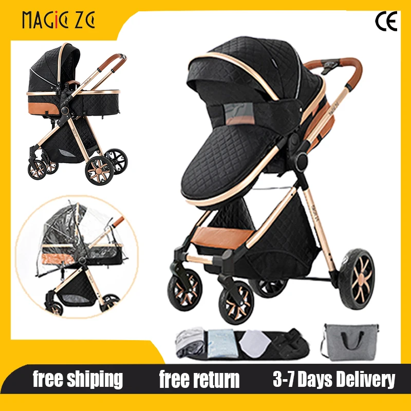 

Портативная коляска 2 в 1, двусторонняя коляска с тентом, коляска, быстроскладная, без автокресла, коляска для ребенка, путешествия, коляска для новорожденных