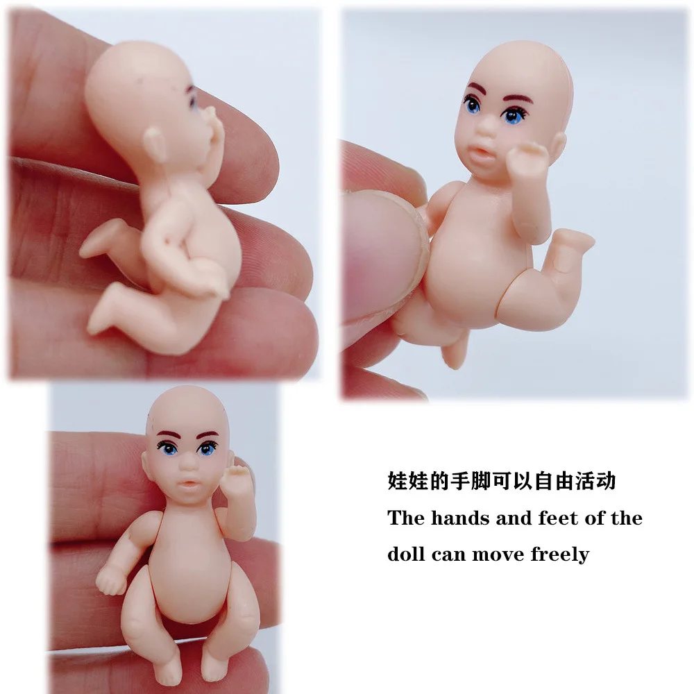 Handgefertigte Puppenzubehör, Babypuppen, schwangere Mutter, Dame, Vater, Papa, für Mädchenspiel, Weihnachts- und Geburtstagsgeschenk, zusammenbauen erforderlich – Detail 5