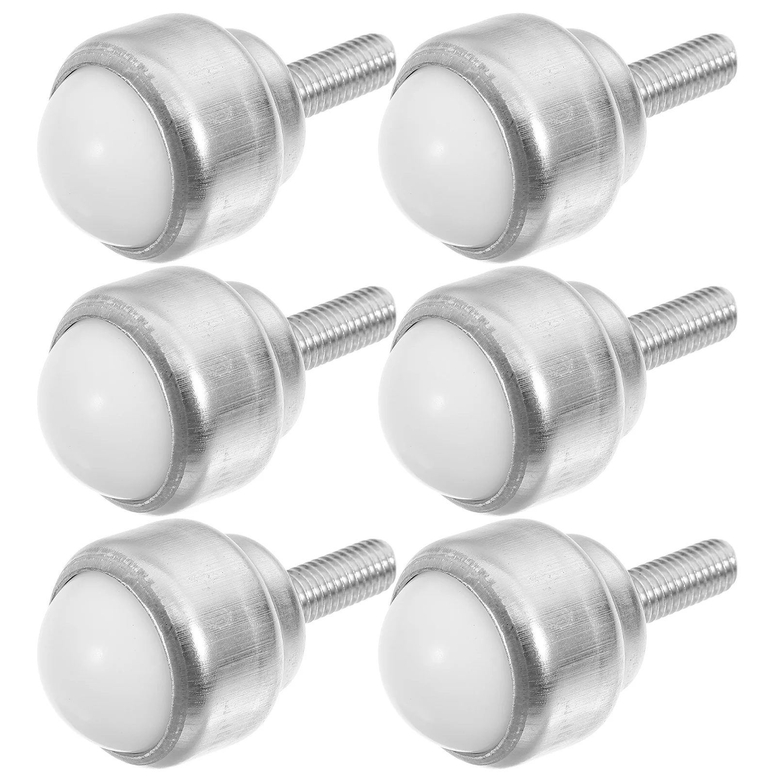 

6Pcs Adjustable Ball Bearing Casters Nylon Ball Transfer Bearing Stem Roller for Furniture Equipment Furniture Mobility