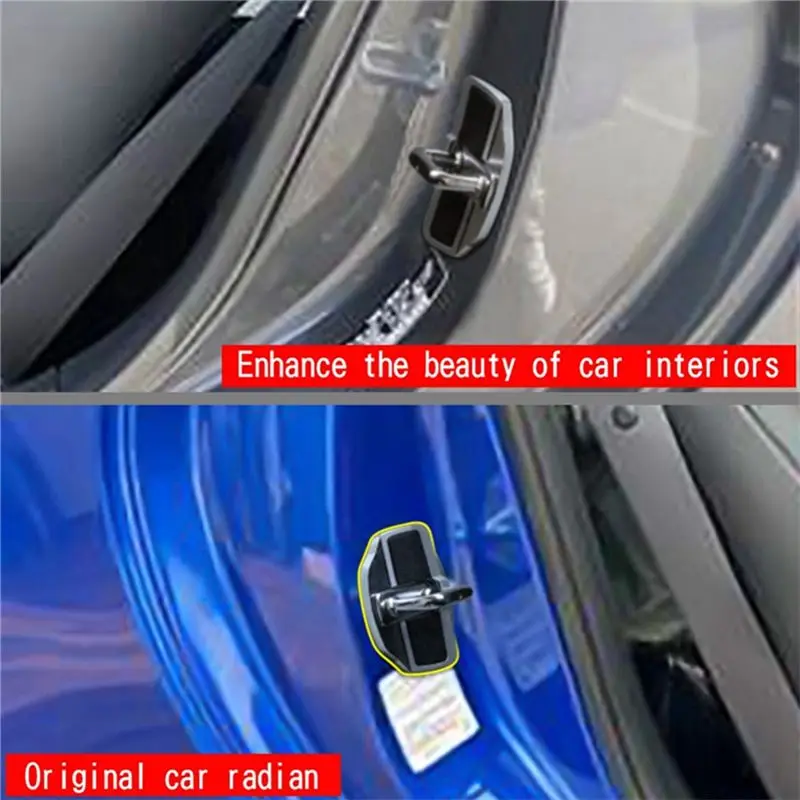 YSS-4 Set Car For Door Stabilizer Latches Protector Cover Lid For Subaru All Series BRZ XV Forester Legacy Outback Impreza W