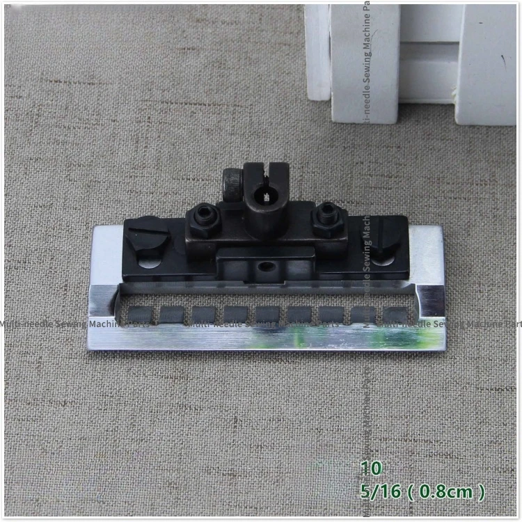 

1 шт., 5/16, 10-контактная 0,8 см, прижимная лапка для высоких и низких морщин, шаг иглы 8 мм для 1404, многоигольная машина для талии