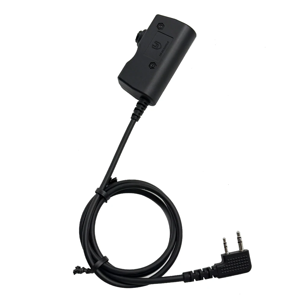 YHKEMA U94 Tactical Kenwood, Baofeng Version PTT Standard 7.0 Plug for Radio Adapter Black view 3