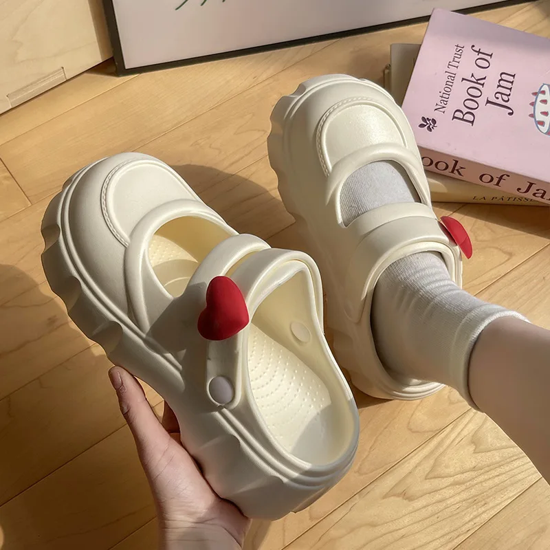 

Women's Summer Eva Platform Sandals 2025 New Fashion Closed Toe Non Slip Beach Slippers Woman Lightweight Thick Sole Mary Jane